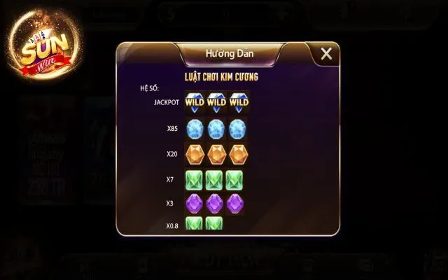 Kim Cương Sunwin - Minigames Cực Chất Tại Cổng Game Trực Tuyến 1 Hệ số trả thưởng tại kim cương Sunwin