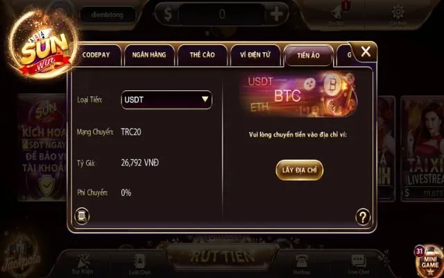 Nạp Rút Sunwin - Cách Giao Dịch Nhanh Chóng Tại Website 5 Hướng dẫn nạp tiền Sunwin thông qua tiền ảo