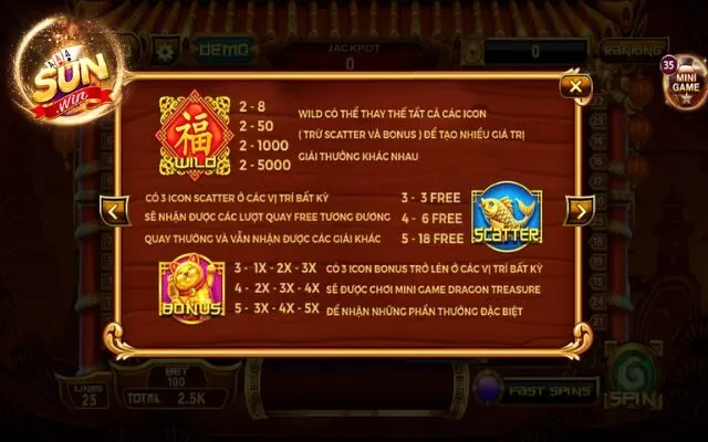 Slots Thần Tài Sunwin - Hệ Số Trả Thưởng Cực Hấp Dẫn 2 Luật chơi slots thần tài Sunwin