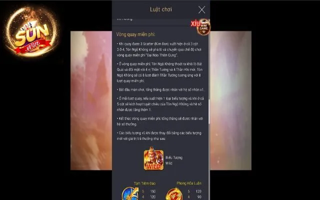 Tây Du Thần Khí Sunwin - Game Slots Đổi Thưởng Hấp Dẫn 2024 3 Vòng quay miễn phí tại tây du thần khí Sunwin
